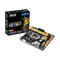 ASUS H81M-P PLUS DDR3 S+V+GL 1150p (mATX) Anakart (4.Nesil 1150pin işlemcilere uyar) - 1
